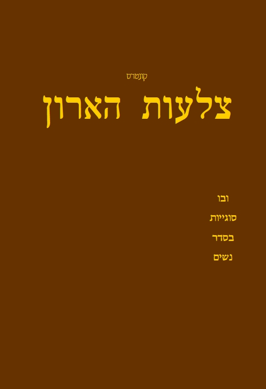צלעות הארון - חלק א